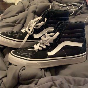 High top vans.